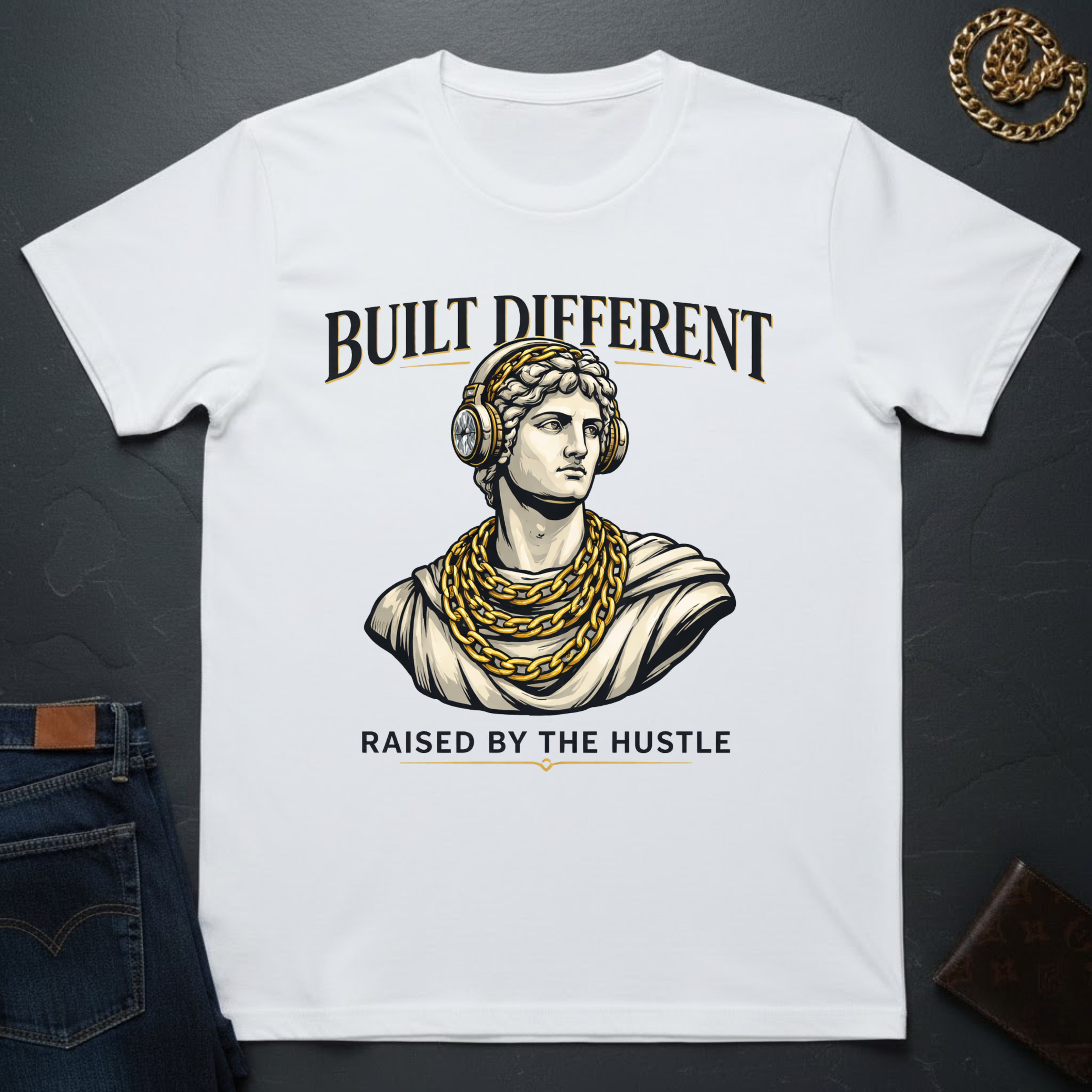 Built Different Raised By The Hustle T-Shirt
