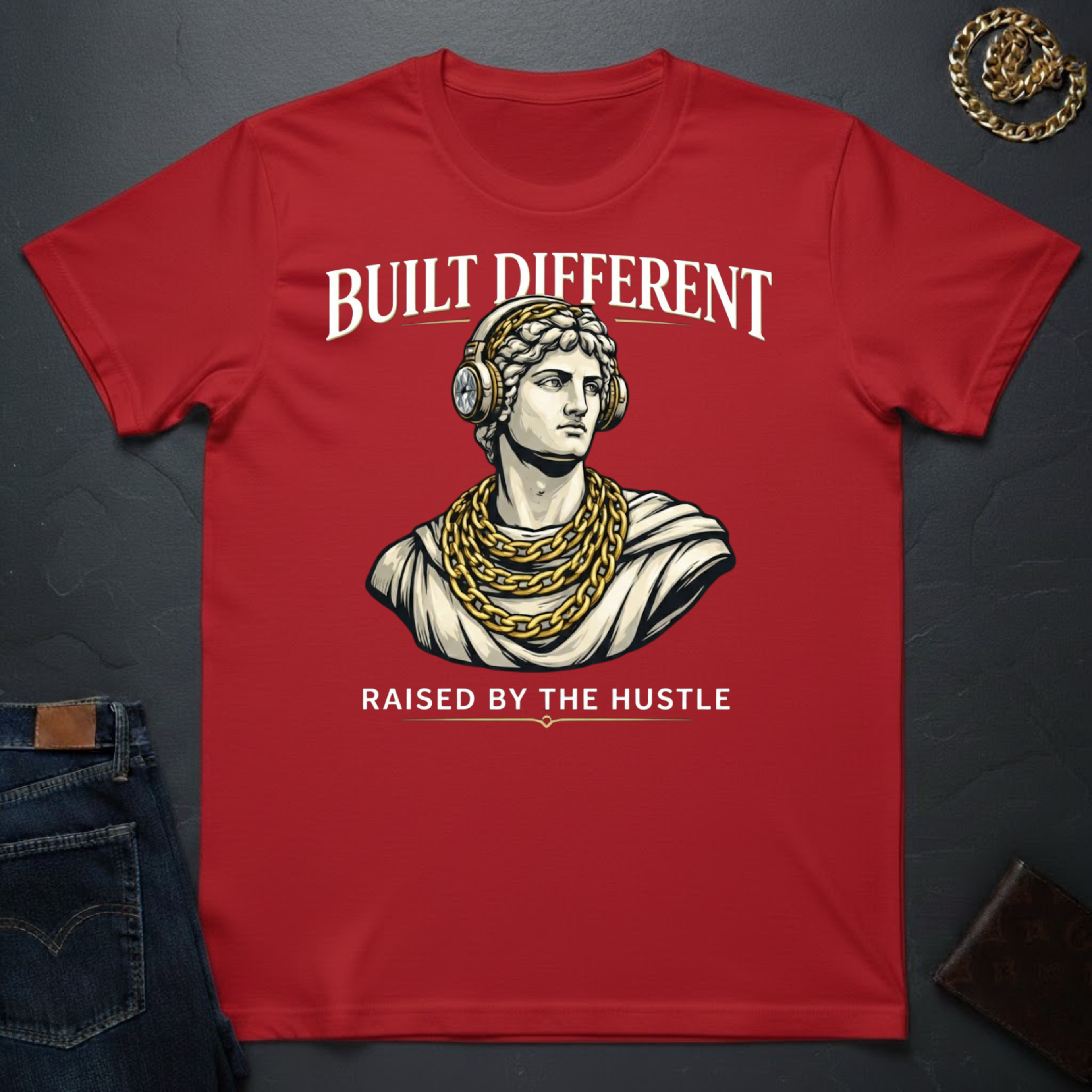 Built Different Raised By The Hustle T-Shirt