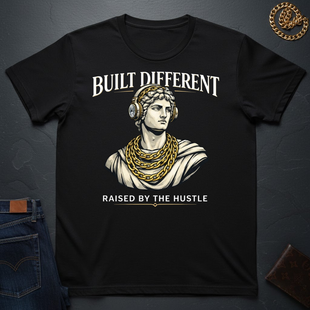 Built Different Raised By The Hustle T-Shirt